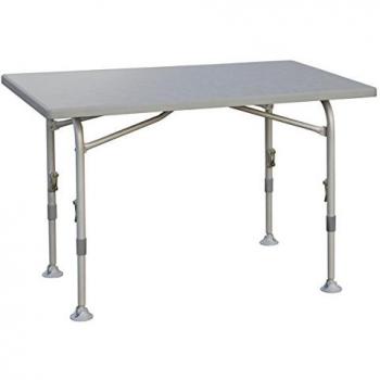 Mesa de camping Stabielo – con ajuste rápido – plegable – wassse fija tablero – Estructura sólida de acero 25 mm – Mesa de camping 70 x 64/81 x 115 cm – Patas regulables mesa – Holly® Productos – Stabielo Innovacione