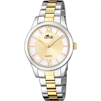 Reloj Lotus Trendy 18890/1 para Mujer, Esfera Beige, Acero Bicolor
