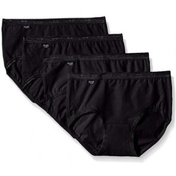 Slip mujer Sloggi Basic+ Midi 4P - Algodón negro, talla XS a XL, paquete de 4