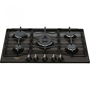 Hotpoint PCN 750 T (AN) R/HA Integrado Encimera de gas Antracita hobs - Placa (Integrado, Encimera de gas, Esmaltado, Antracita, Acero esmaltado, Alrededor)