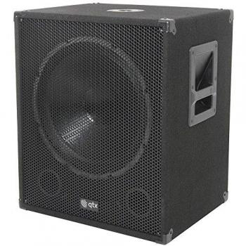 QTX QT Series 18 Active Subwoofer - 600W/1000W Bass Cabinet