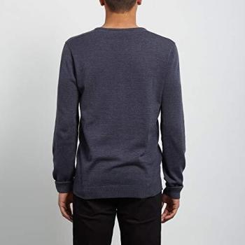 Volcom Uperstand Crew Jersey, Hombre, Azul Marino, S
