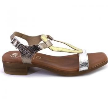 Sandalias de mujer OH MY SANDALS 5168-2491 PIEL PLATINO