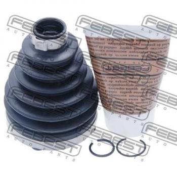 Juego de fuelles para junta homocinética FEBEST 2217P-CD, compatible con vehículos específicos, fabricado en material duradero, resistente a altas temperaturas y condiciones adversas, incluye abrazaderas y es fácil de instalar