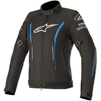 Alpinestars Chaqueta moto Stella Gunner V2 Wp Jacket Black Bright Blue, Negro/Azul, S