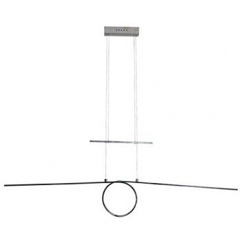 Lámpara Colgante LED Loop Line Cromada 3000K, Diseño Moderno, 1334 lm