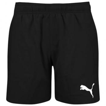 Bañador Puma corto medio unisex para niño en color negro
