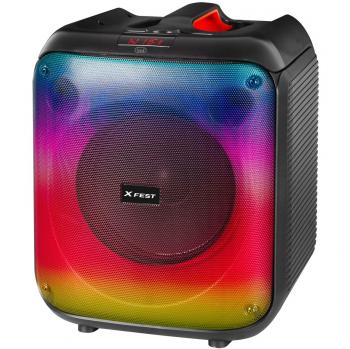 Altavoz Portátil Karaoke Trevi XF 470 KB, Amplificado 60W, Bluetooth, Microfono Incluido, USB, Micro SD, AUX-IN, Batería Recargable