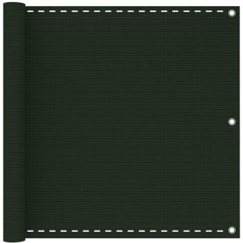 Toldo para balcón HDPE verde oscuro 90x600 cm