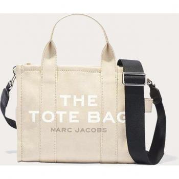 MARC JACOBS The Small Beige Canvas Tote Bag Size: One Size, Colour: Be - female