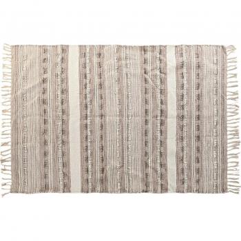 Alfombra DKD Home Decor Flecos Boho Poliéster Algodón (120 x 180 cm)