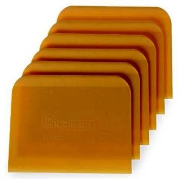 Conjunto de 6 Raspadores Rectangulares para Masa 120x96 mm en Polipropileno