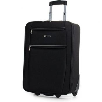 Itaca Cassley Maleta de Cabina EVA Ligera 2 Ruedas T71950, 55x39x18cm, Color Negro