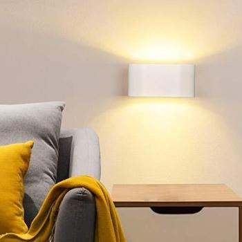 Lámpara de Pie Trípode LED con Mesita Madison - Negro y Aplique de Pared Moderno en Aluminio UP and Down con Casquillo LED G9 Blanco Cálido
