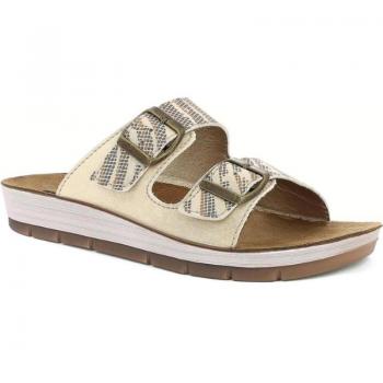 Sandalia destalonada Inblu para mujer CP45 color platino