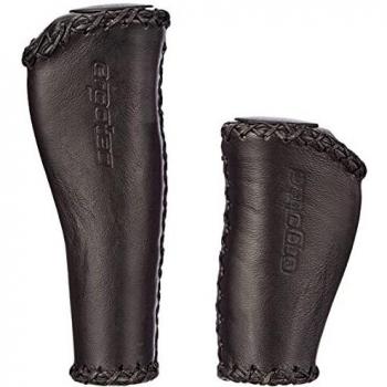 Puños Ergotec Monaco de Cuero Negro 135 mm / 92 mm