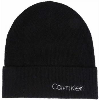 Calvin Klein Boiled Wool Beanie W Gorro de Punto, Negro