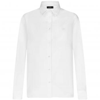 Etro Women's Cotton Shirt in White, Size 38, WRIA001399TU5H6W0800