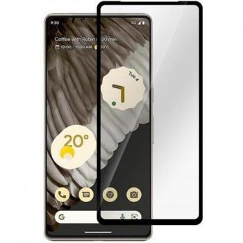 Protector de Pantalla y Respaldo para Google Pixel 7 Pro - Transparente y Negro, Curvas en los Bordes (1 Pieza)