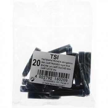 TSI 18020 Cartuchos de Tinta, 20 unidades, color azul