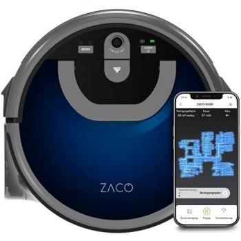 ZACO ILIFE Robot Aspirador W450 para Lavado de Suelo con 2 Tanques (1 x 0.85L para Agua Limpia y 1 x 0.9L para Agua Sucia), Navegación por