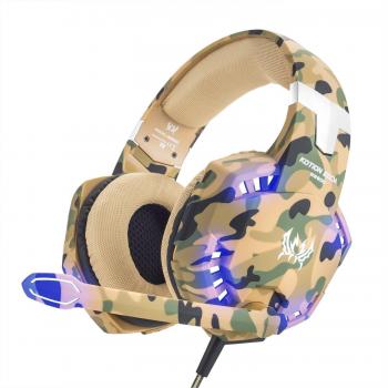 VersionTech Auriculares Gaming PS4 New Xbox One Microfono Cascos Diadema Estéreo Bass OverEar 3.5mm Jack Luz LED Volumen Control Bajo Ruido Para Nintendo Switch PC Ordenador Portátil Y Móvil