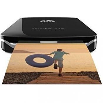 HP Sprocket Plus - Impresora fotográfica portátil, color negro