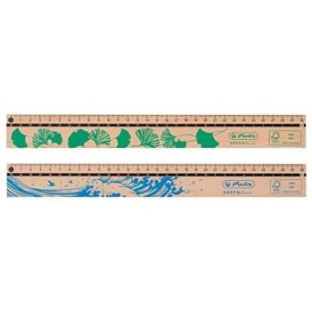 Regla de Madera Marrón Herlitz GREENline 300 mm