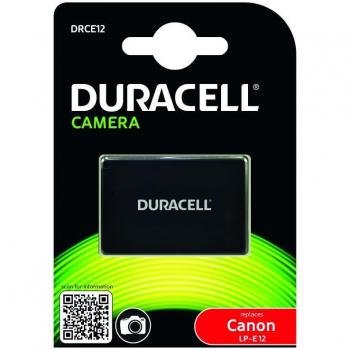 Duracell liion bateria recargable 750 mah para canon lpe12