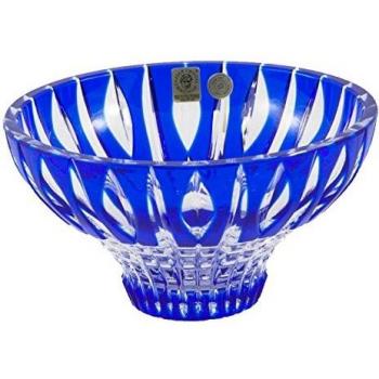 Cristal de Bohemia Denver Centro de Mesa, Cristal, Azul, 26x26x9 cm