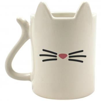 Gift Republic Animal Gato Taza, cerámica, Multicolor