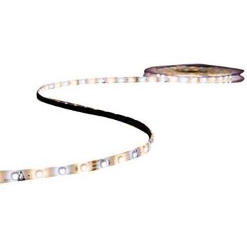 Perel Juego de tira LED 3528, controlador y fuente de alimentación, 300 LEDs brillantes, 5 m, blanco cálido y frío