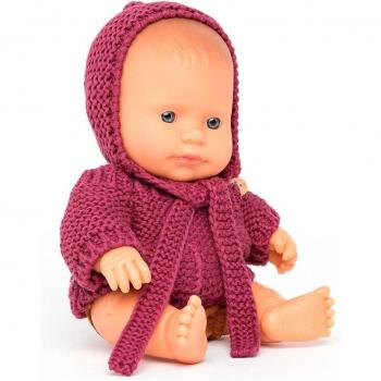 Muñeca Miniland Joan 21 cm - Muñeca vestida, niño caucásico, altura 21 cm