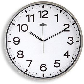 Orium 11680 - Reloj silencioso, 30 cm diámetro, color Gris