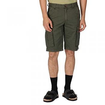 Regatta Men's Breathable Shorebay Vintage Look Cargo Shorts, Dark Khaki, Size: 33