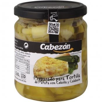 Conservas Cabezón Frasco de Preparado Para Tortilla de Patata con Calabacín - 340 gr
