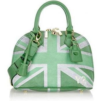 YNOT Bolso de mano 324, Verde y blanco, Talla única