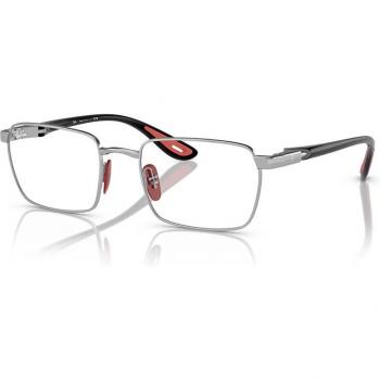 Ray-Ban RX6507M Asian Fit F007 - Gafas Graduadas para Hombre Plateadas