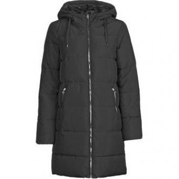 Only ONLDolly Long Puffer Coat - Women's Black Winter Jacket - Sizes XS to L
