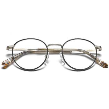 Etnia Barcelona Llafranch BKSL Men's Eyeglasses Black Size 50 - Frame Only, Blue Light Block Available