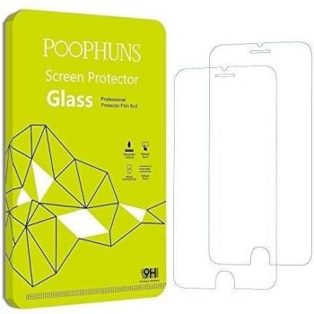 POOPHUNS iPhone 6 6s Protector de Pantalla, 2-Pack, Vidrio Cristal Templado Premium para iPhone 6 6s, 3D Touch Compatibles, Ultra Resistente a Golpes y Rayado, Alta Transparencia, Sin burbujas