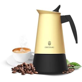 Cafetera Italiana Cecotec Piccolina 400 Beige 200ml Acero Inoxidable 4 Tazas Apta Todas Superficies