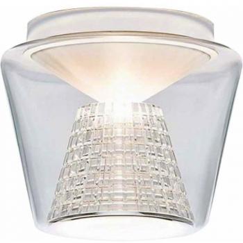 Plafón LED Annex S - Luz Cálida (2700K) con Pantalla de Vidrio Transparente y Reflector de Cristal