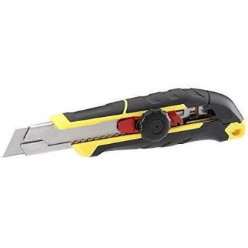 STANLEY FMHT10329-0 FATMAX Cúter con Rueda de Bloqueo-9 mm, 18 mm, 25 mm