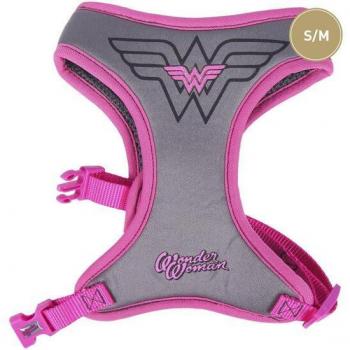 ARNÉS PARA PERROS S/M WONDER WOMAN ROSA OSCURO