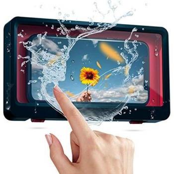 Caja para teléfono de ducha-Caja para teléfono montada en la pared-Pantalla táctil para baño Caja de soporte para teléfono móvil-Caja para teléfono en la pared- para teléfonos de menos de 6.8 pulgadas