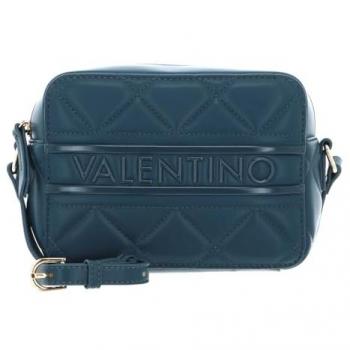Bolso Bandolera Ada Valentino de Piel Matelassé en Color Verde Petróleo para Mujer