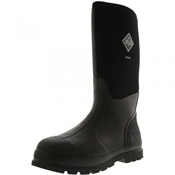Muck Boots Chore Classic Hi Waterproof Tall Unisex Rubber Work Boots - Black, Size 12 UK