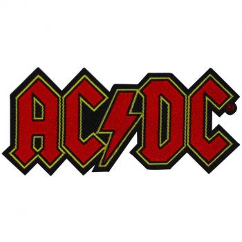 AC/DC Application Logo PATCH PARCHE, Officially Licensed Products Classic Rock Artwork Iron-On / Sew-On, Embroidered PATCH PARCHE