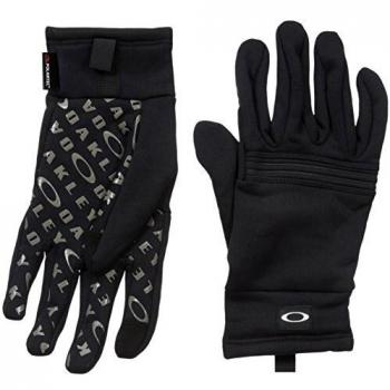 Oakley Guantes de Forro Polar Diamondback para Hombre, Color Negro Azabache, M
